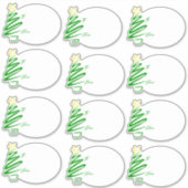 Sticker Balises cadeaux d'arbre ondulé (Devant)