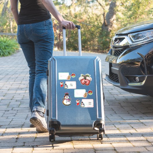 Sticker Balises de nom de Noël (Valise Insitu)