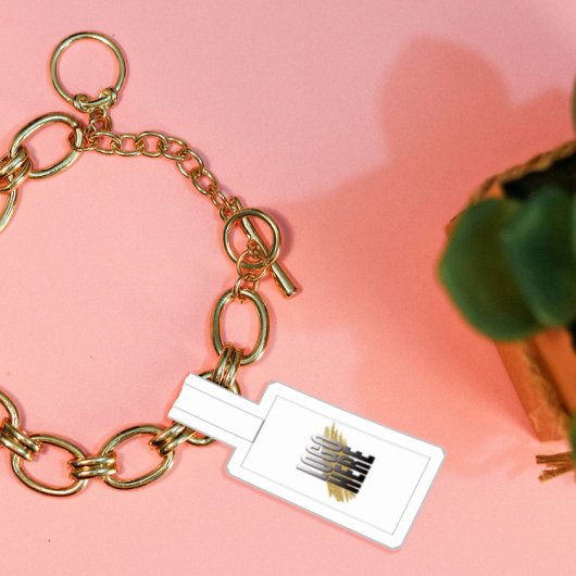 Sticker Balises de prix de bijoux Logo blanc 30 Foldover