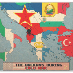 Sticker Balkans pendant la Guerre froide