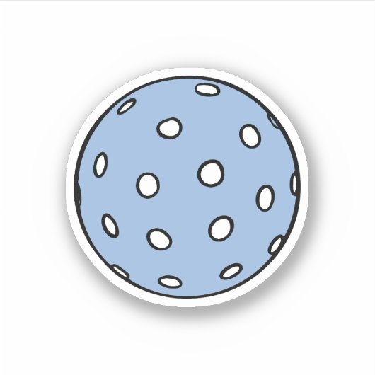 Sticker Balle Blue Pickball (Devant)