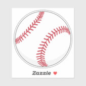 Sticker Balle de baseball (Feuille)