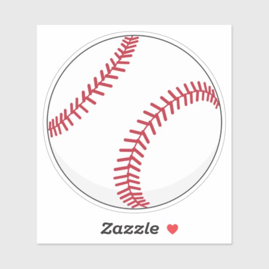 Sticker Balle de baseball (Feuille)