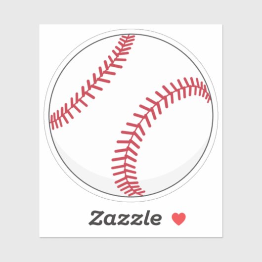 Sticker Balle de baseball (Feuille)