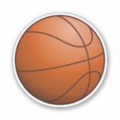 Sticker Balle de basket (Devant)