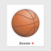 Sticker Balle de basket (Feuille)