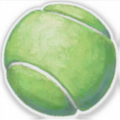 Sticker Balle de tennis Green Fuzzy (Devant)