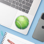 Sticker Balle de tennis Green Fuzzy (Ordinateur portable avec iPhone)