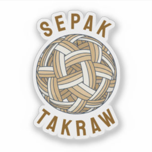 Sticker Balle tissée de Sepak Takraw