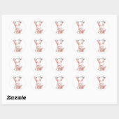 Sticker Ballerina Bookplate pour Baby shower (Feuille)