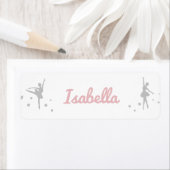Sticker Ballerina personnalisé Nom (En situation)