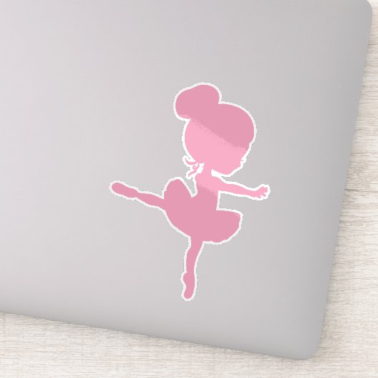 Sticker Ballerina Silhouette, Fille de ballet, Danse de ba (Détail)
