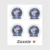 Sticker Ballerina Snowglobe (Feuille)