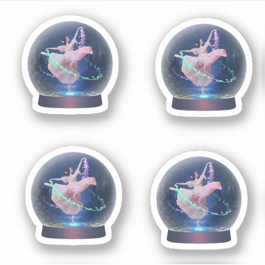 Sticker Ballerina Snowglobe (Devant)