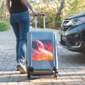 Sticker Ballon à air chaud extrême sur paysage volcanique (Valise Insitu)