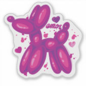 Sticker Ballon d'amour (Devant)