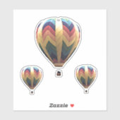 Sticker - Ballons à air chaud (Feuille)