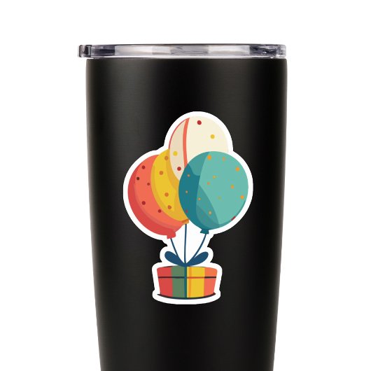 Sticker Ballons actuels d'anniversaire