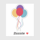 Sticker Ballons, célébration (Feuille)