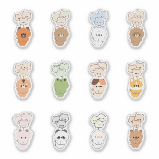 Sticker Ballons d'animaux (Devant)