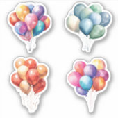 Sticker Ballons d'anniversaire (Devant)