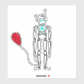 Sticker Ballons Robots Frustrés (Feuille)