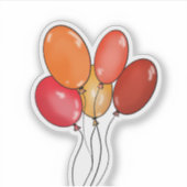 Sticker Ballons vibes heureuses (Devant)