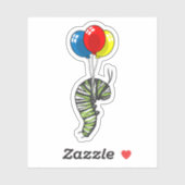 Sticker Balloon caterpillar (Feuille)
