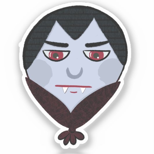 Sticker Balloon Dracula (Recto)