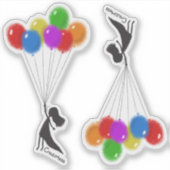 Sticker Balloons Girl (Devant)