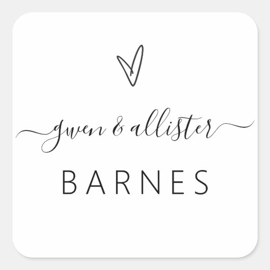 Sticker Ballotin Mariage Étiquette de sceau de car (Devant)