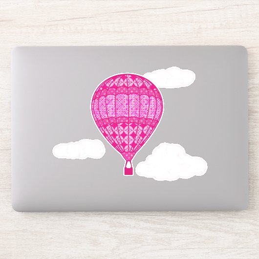 Sticker Ballotte à air chaud, rose Fuchsia (Ordinateur)