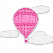 Sticker Ballotte à air chaud, rose Fuchsia (Devant)