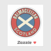 Sticker Balmaclellan, Écosse (Feuille)