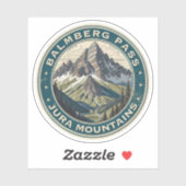 Sticker Balmberg Pass Alpes randonnées (Feuille)