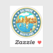 Sticker Baltimore (Feuille)