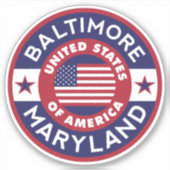 Sticker BALTIMORE, Maryland (Devant)