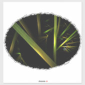 Sticker Bambou Abstrait (Feuille)