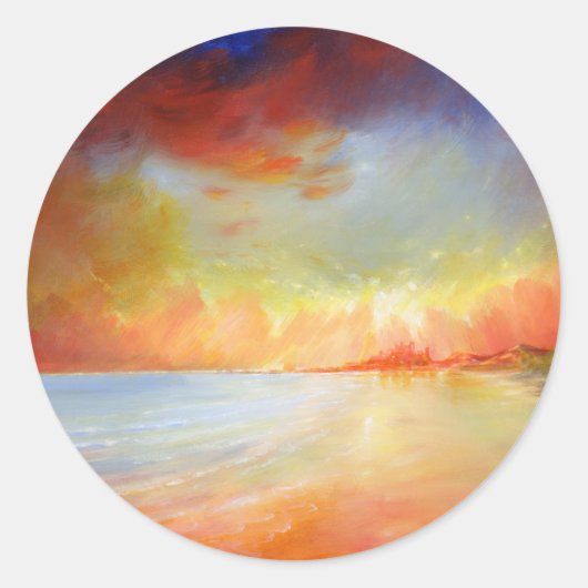 Sticker Bamburgh Beach (Devant)