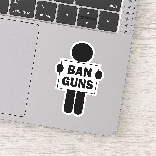 Sticker Ban Guns (Détail)