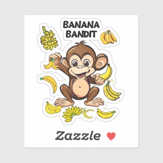 Sticker Banana Bandit (Feuille)
