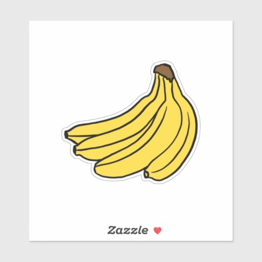 Sticker Banana Bunch (Feuille)