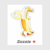 Sticker Banana Duck. Fantaisie Anthropomorphique Animaux (Feuille)
