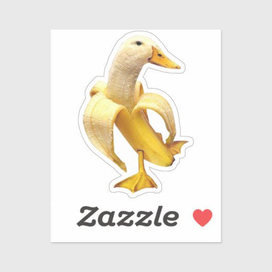 Sticker Banana Duck Meme (Feuille)