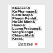 Sticker Banana Pancake Trail / Circuit (Feuille)