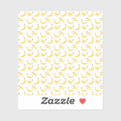 Sticker Banana peels polygones motif moderne (Feuille)