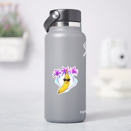 Sticker banane cool rétro (HydroFlask)
