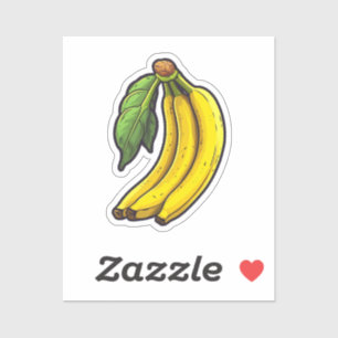 Sticker Banane de dessin animé