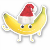 Sticker Banane de Noël amusante (Devant)