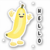 Sticker Banane drôle (Devant)